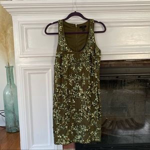 green emerald velvet dress J. Crew Collection Gold Metallic Cocktail Dress, size XSP (extra small –  Christina Finn Style & Boutique